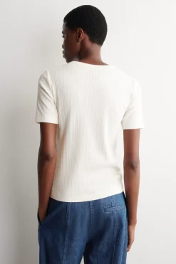 KURZÄRMLIGE STRICKJACKE AUS POINTELLE-STRICK