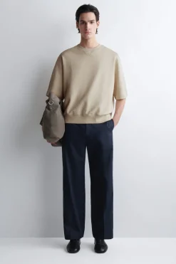 KURZÄRMLIGES OVERSIZED-SWEATSHIRT AUS BAUMWOLLE