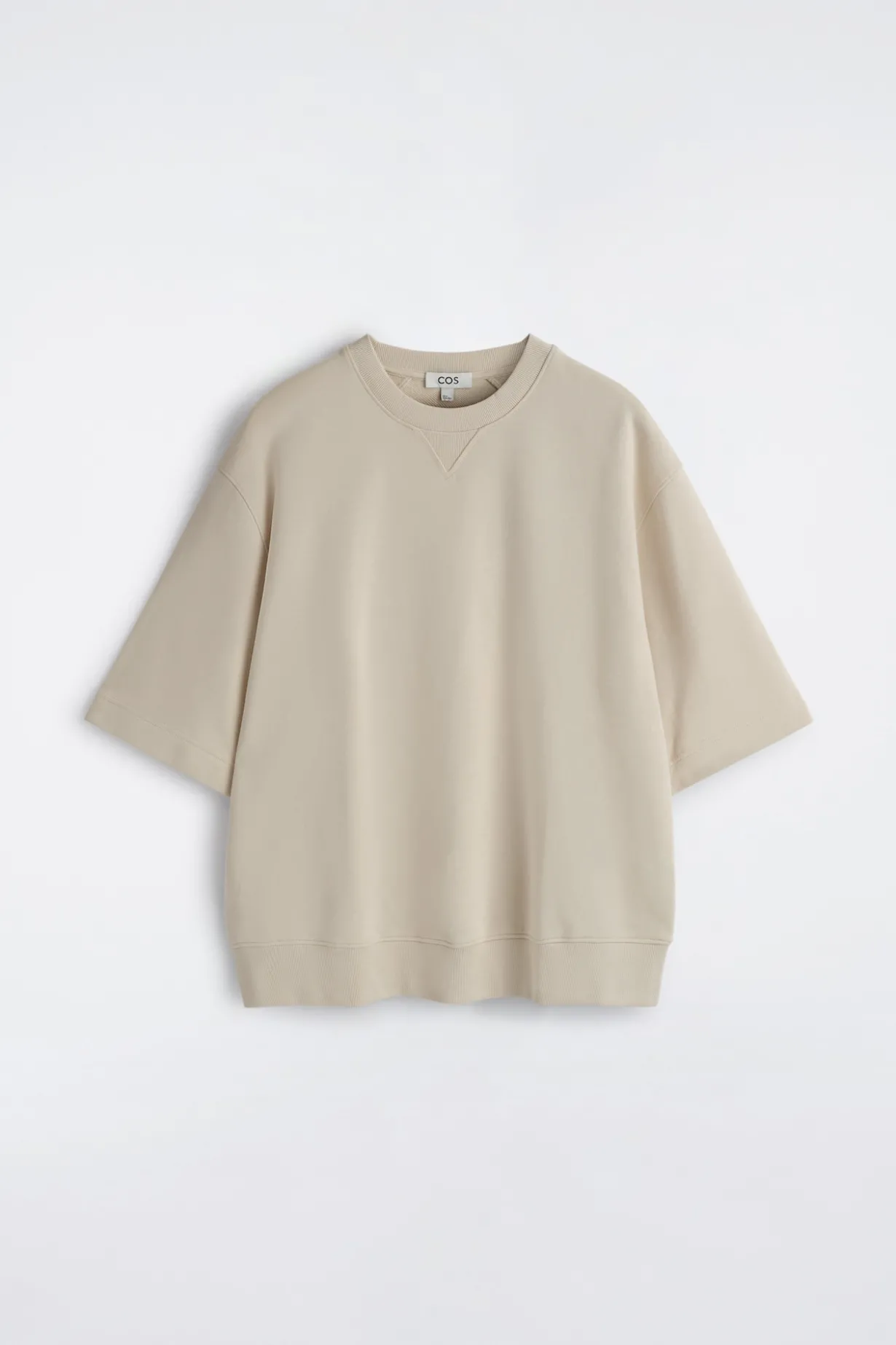 KURZÄRMLIGES OVERSIZED-SWEATSHIRT AUS BAUMWOLLE