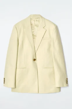 LANGER BLAZER AUS LEINEN-MIX
