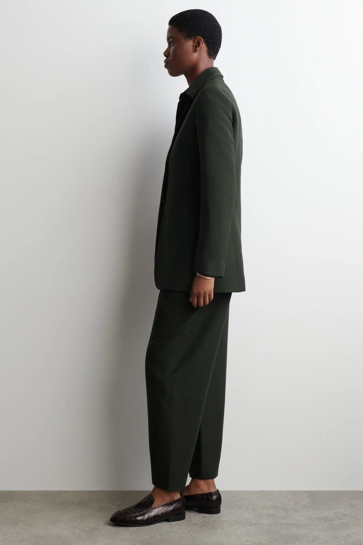 LANGER BLAZER AUS WOLL-MIX