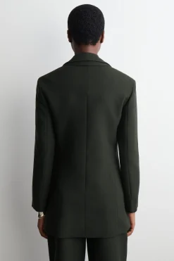 LANGER BLAZER AUS WOLL-MIX