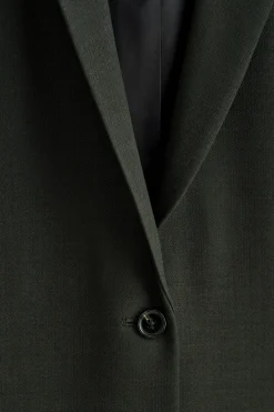 LANGER BLAZER AUS WOLL-MIX