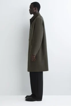 LANGER CAR COAT AUS DOUBLEFACE-WOLLE