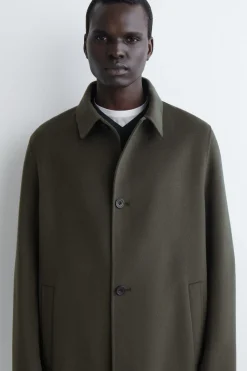 LANGER CAR COAT AUS DOUBLEFACE-WOLLE