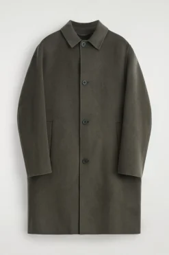 LANGER CAR COAT AUS DOUBLEFACE-WOLLE
