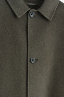 LANGER CAR COAT AUS DOUBLEFACE-WOLLE