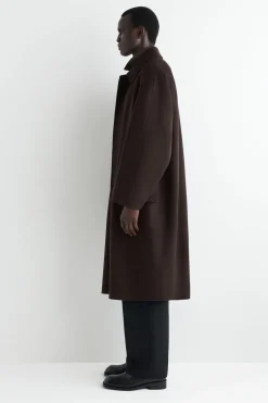LANGER CAR COAT AUS DOUBLEFACE-WOLLE