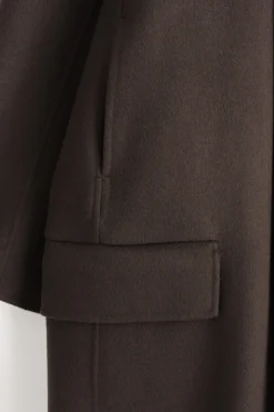 LANGER CAR COAT AUS DOUBLEFACE-WOLLE