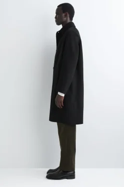 LANGER CAR COAT AUS DOUBLEFACE-WOLLE