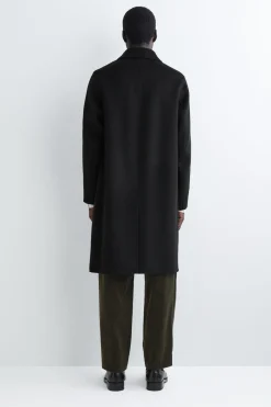 LANGER CAR COAT AUS DOUBLEFACE-WOLLE