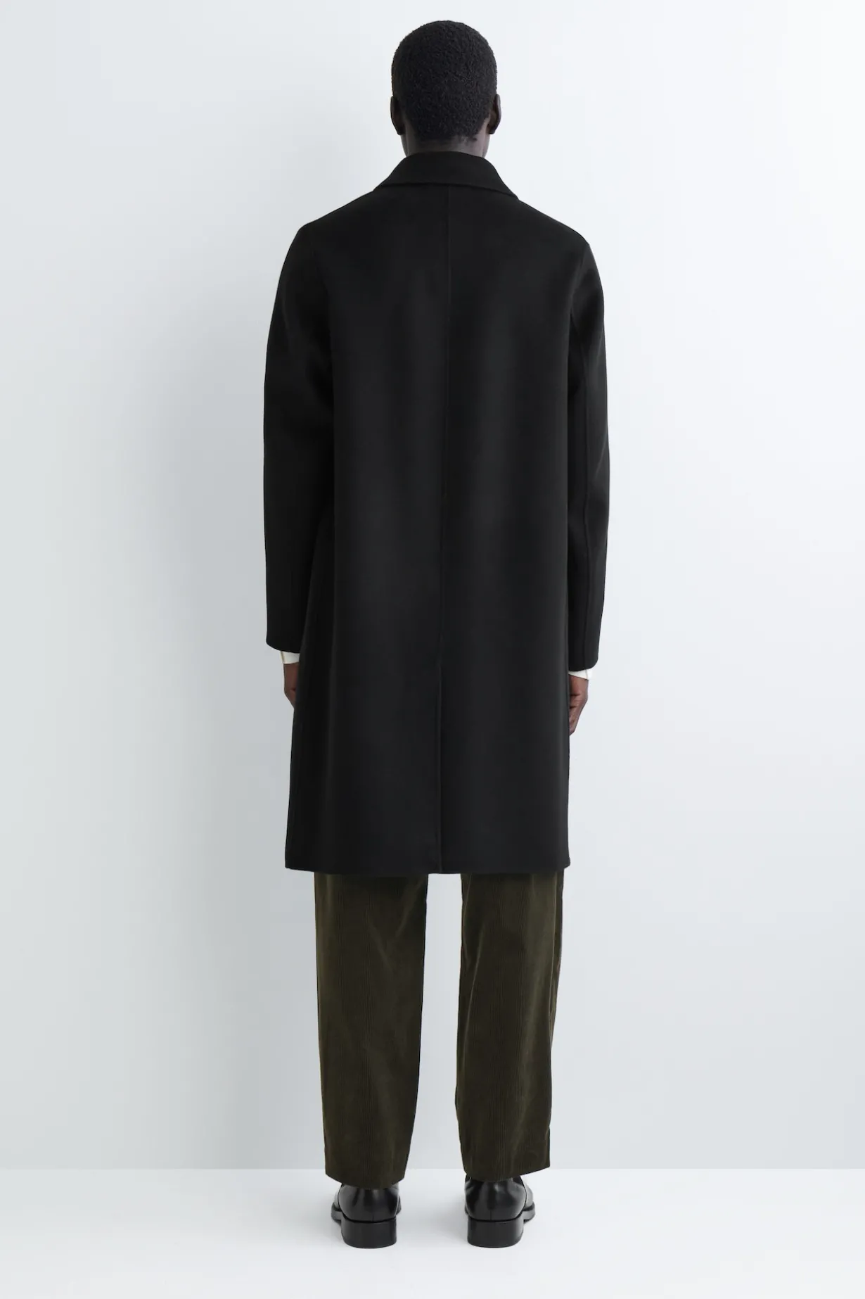 LANGER CAR COAT AUS DOUBLEFACE-WOLLE