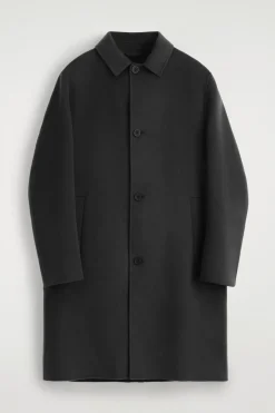 LANGER CAR COAT AUS DOUBLEFACE-WOLLE