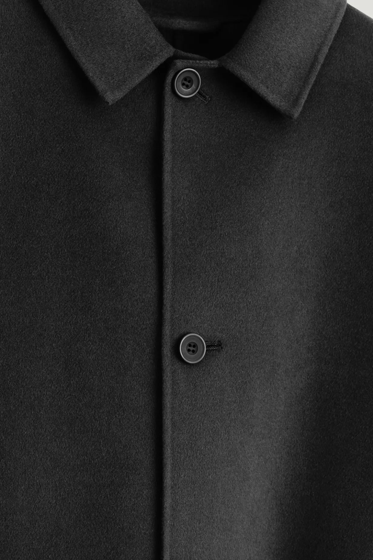 LANGER CAR COAT AUS DOUBLEFACE-WOLLE