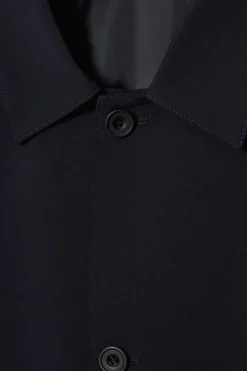 LANGER CAR COAT AUS WOLL-MIX