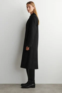 LANGER DOPPELREIHIGER CAR COAT AUS WOLLE
