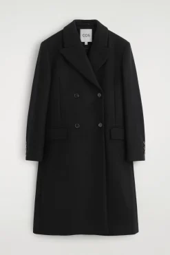 LANGER DOPPELREIHIGER CAR COAT AUS WOLLE