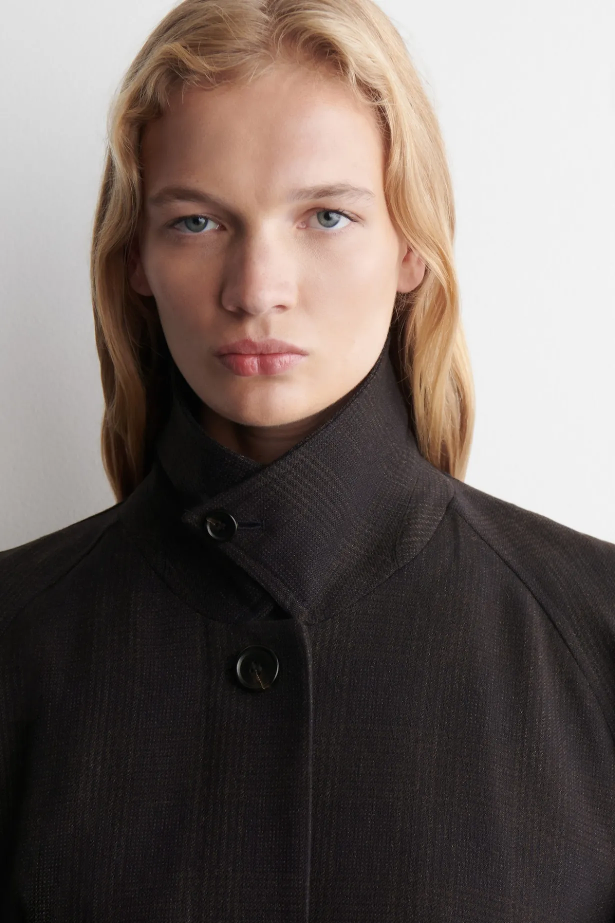 LANGER TRENCHCOAT AUS WOLL-MIX
