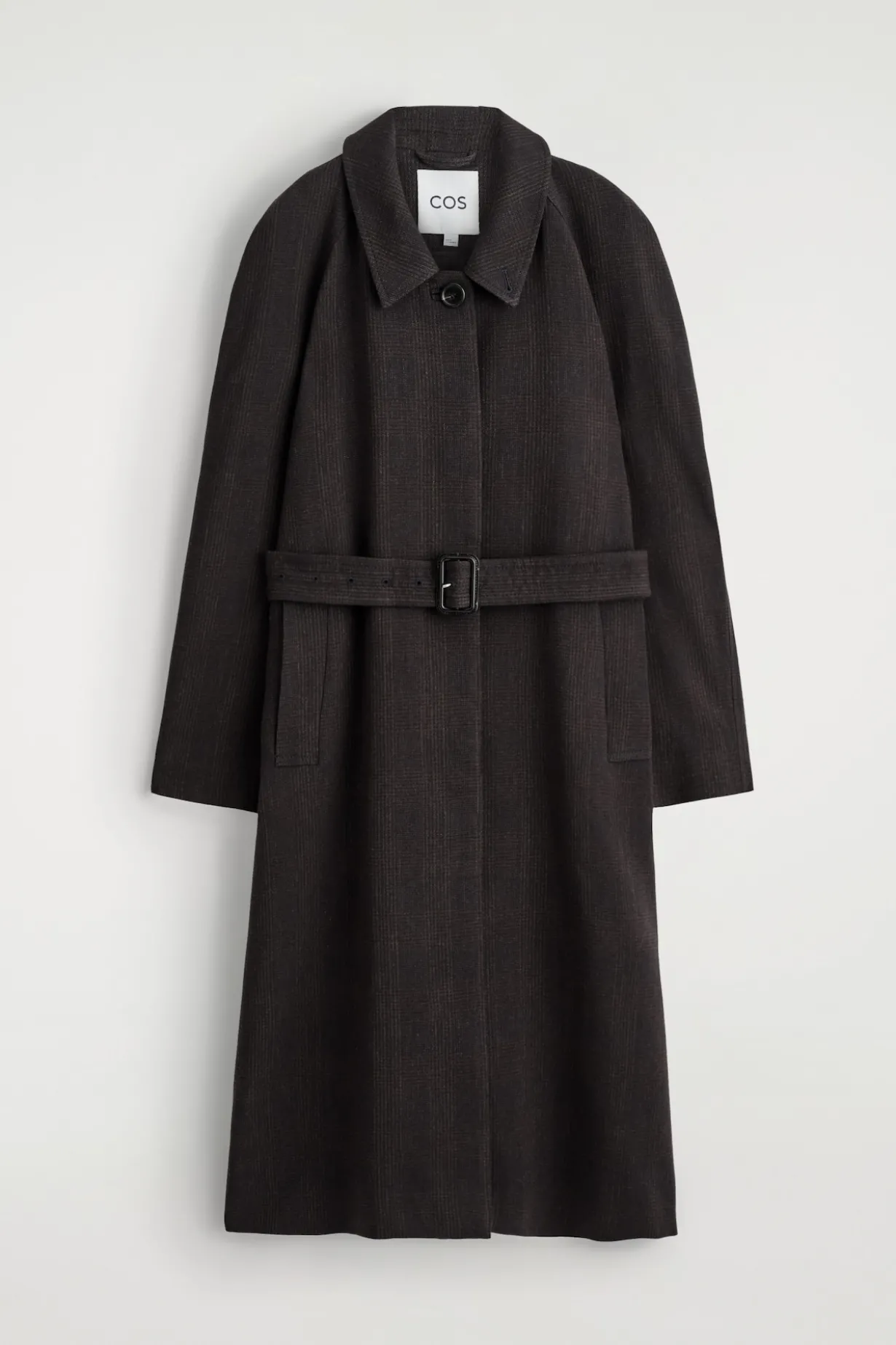 LANGER TRENCHCOAT AUS WOLL-MIX