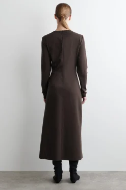 LANGÄRMLIGES KLEID MIT TWIST-DETAIL