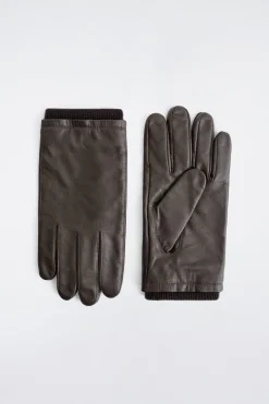 LEDERHANDSCHUHE MIT KASCHMIRFUTTER UND STEPPNÄHTEN