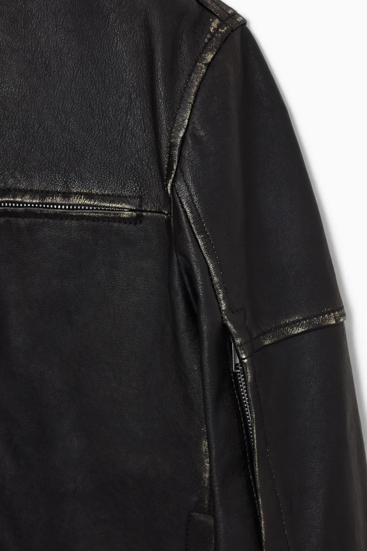 LEDERJACKE IM MOTOCROSS-STIL