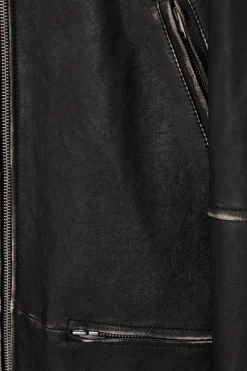 LEDERMANTEL IM MOTOCROSS-STIL