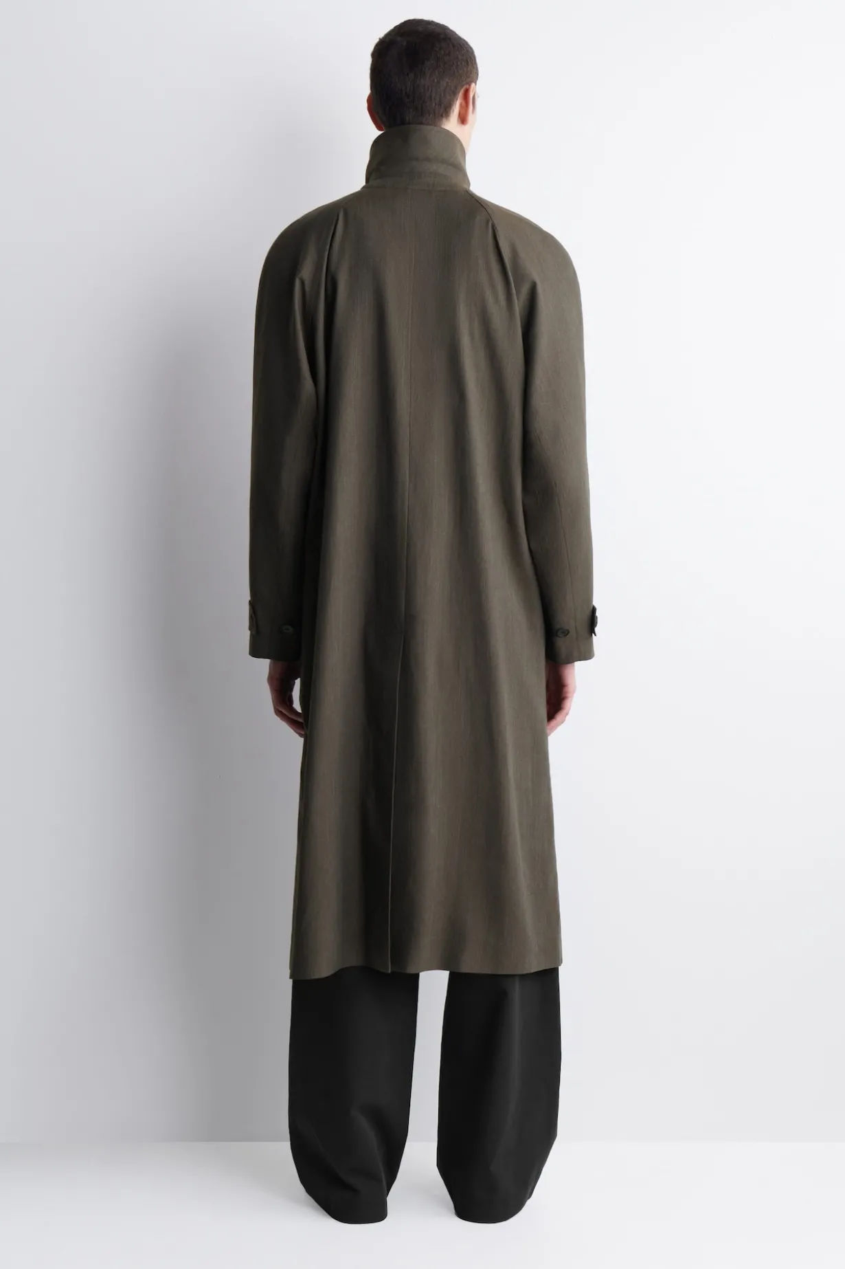 LEICHTER BAUMWOLL-TRENCHCOAT MIT FISCHGRÄTMUSTER