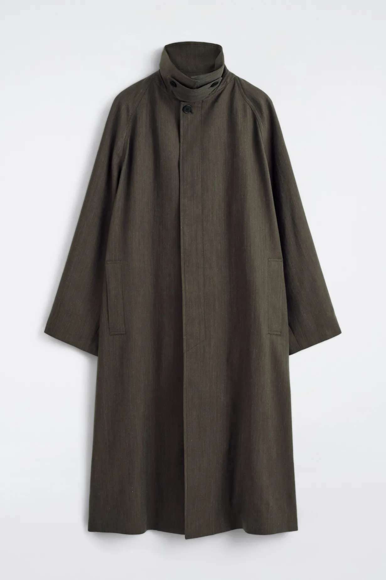 LEICHTER BAUMWOLL-TRENCHCOAT MIT FISCHGRÄTMUSTER