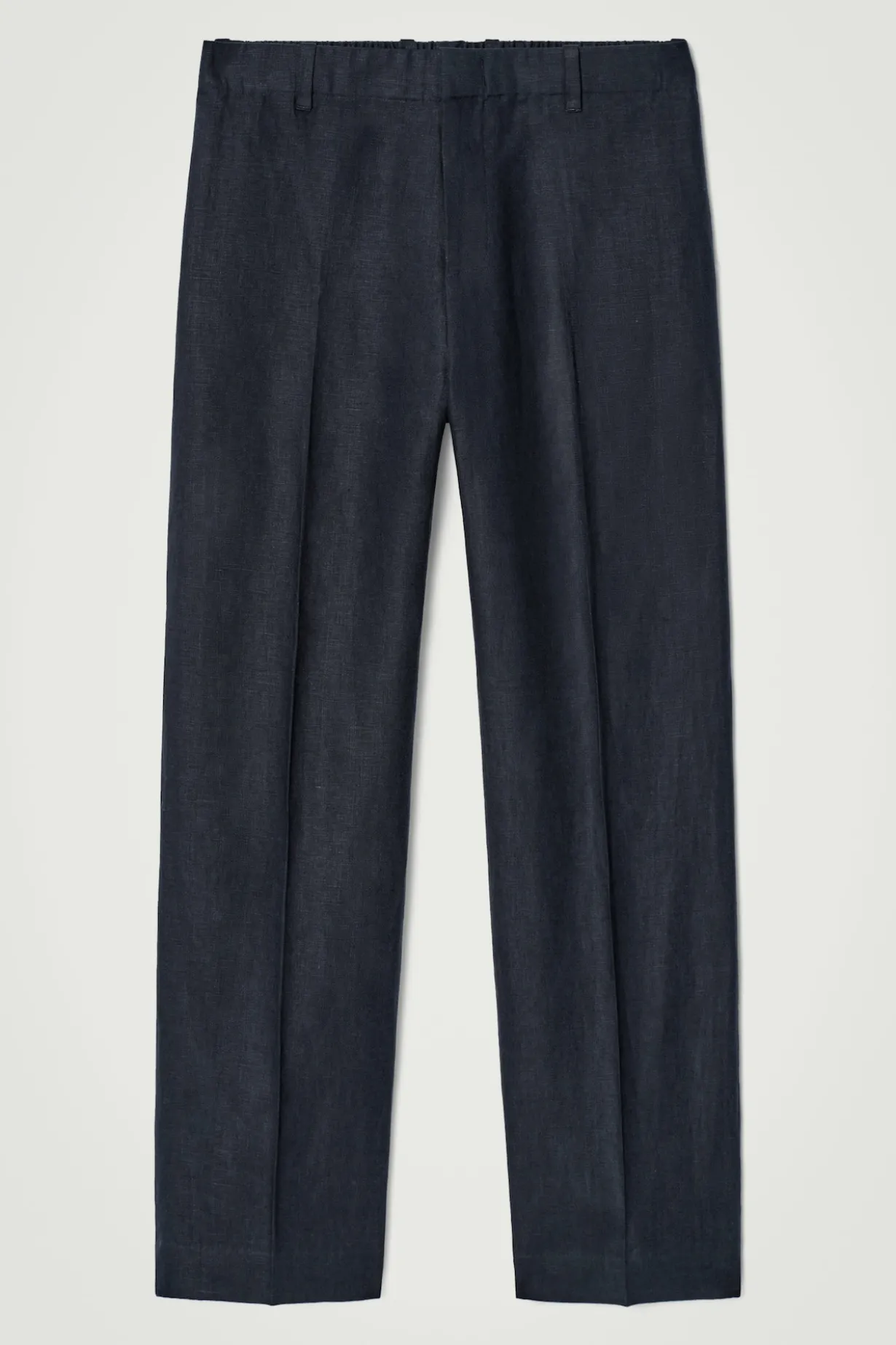 LEINENHOSE MIT GERADEM BEIN
