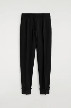 LEINENHOSE MIT GERADEM BEIN