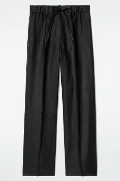 LEINENHOSE MIT KORDELZUGBUND