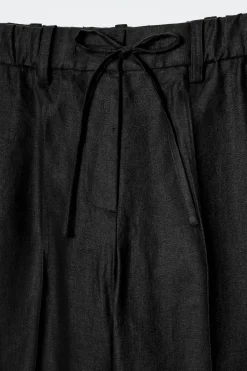 LEINENHOSE MIT KORDELZUGBUND