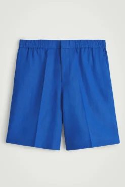 LEINENSHORTS MIT ELASTISCHEM BUND