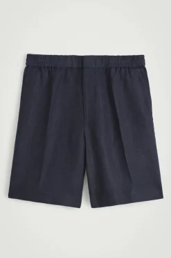 LEINENSHORTS MIT ELASTISCHEM BUND