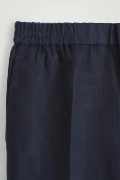 LEINENSHORTS MIT ELASTISCHEM BUND