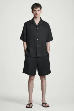 LEINENSHORTS MIT ELASTISCHEM BUND