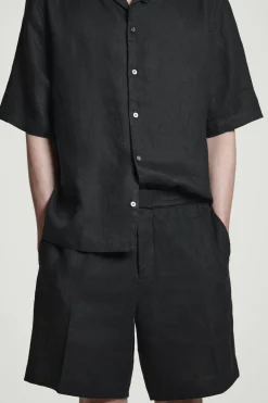 LEINENSHORTS MIT ELASTISCHEM BUND
