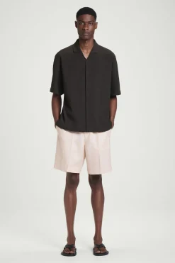 LEINENSHORTS MIT ELASTISCHEM BUND