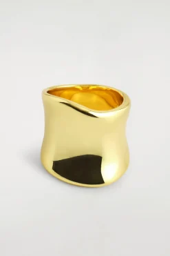 LÄNGLICHER, SKULPTURIERTER RING