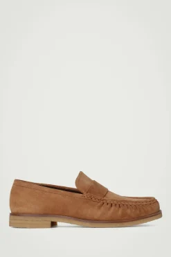 LOAFERS AUS VELOURSLEDER MIT RAFFUNG