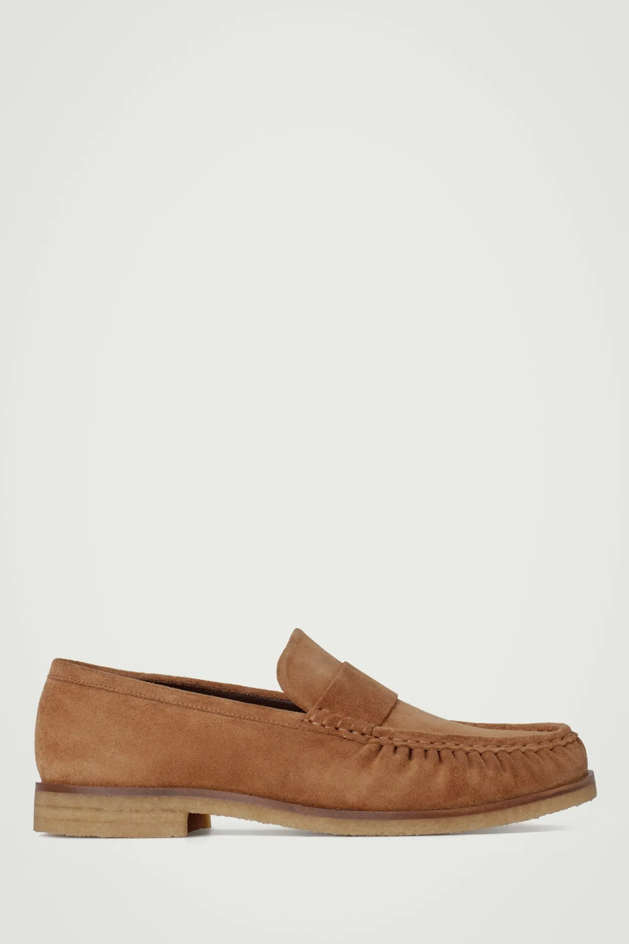 LOAFERS AUS VELOURSLEDER MIT RAFFUNG