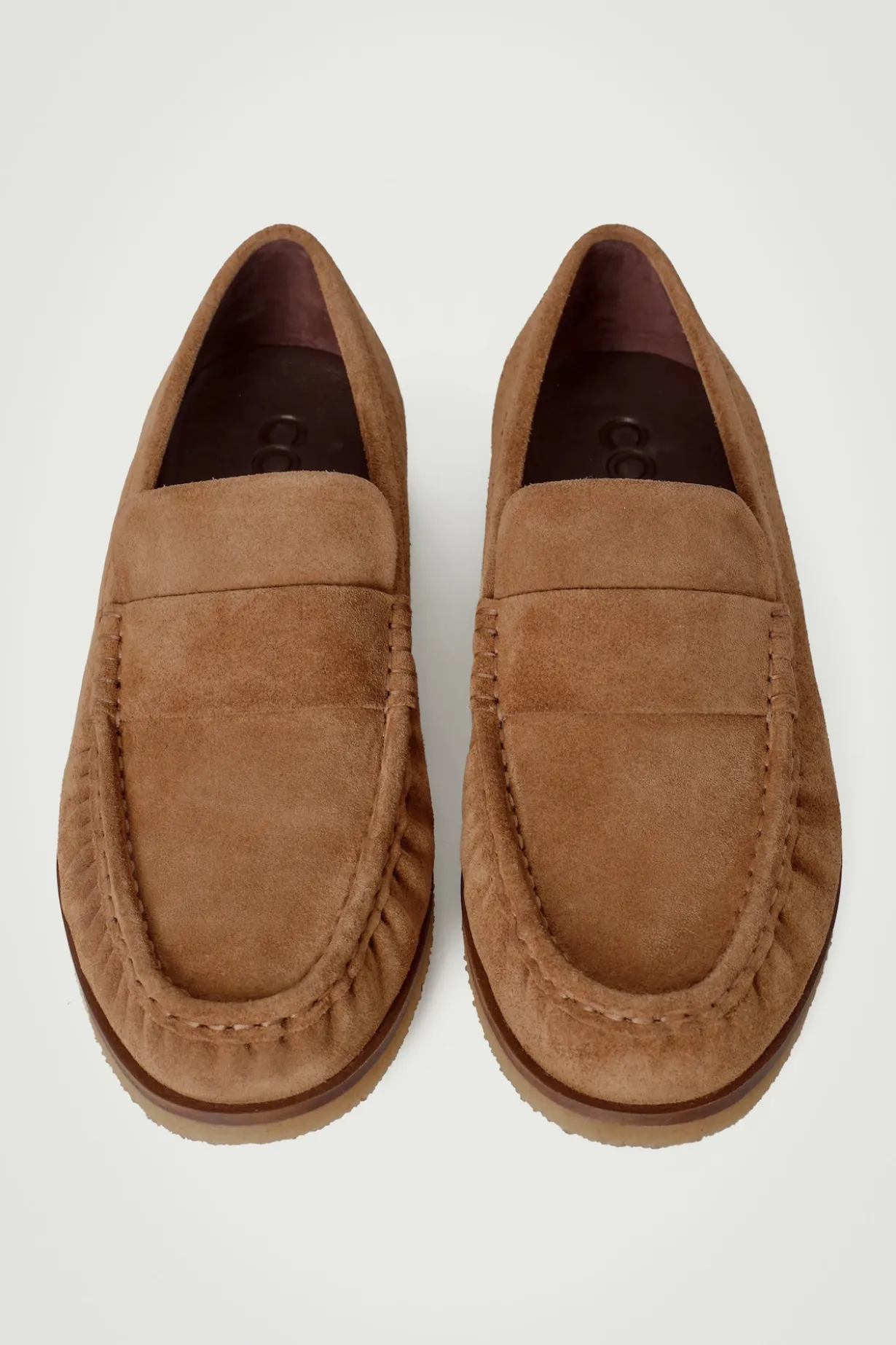 LOAFERS AUS VELOURSLEDER MIT RAFFUNG