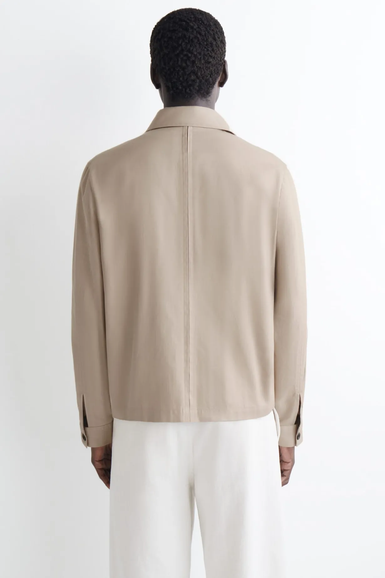 LOCKERE HEMDJACKE AUS BAUMWOLL-LEINEN-MIX