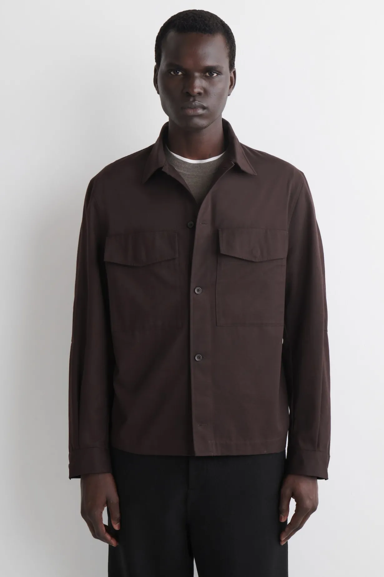 LOCKERE HEMDJACKE AUS BAUMWOLLE