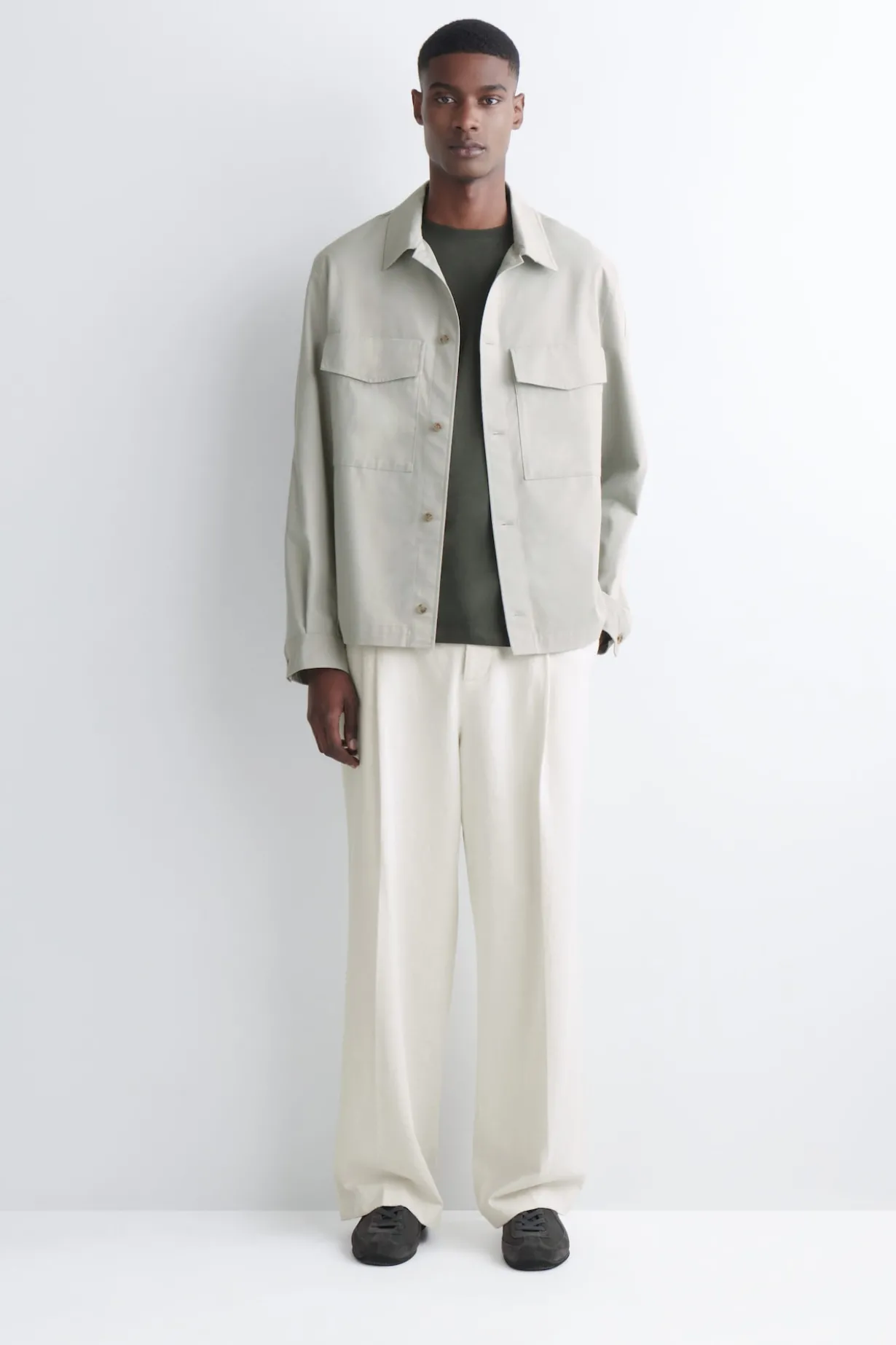 LOCKERE HEMDJACKE AUS BAUMWOLLE