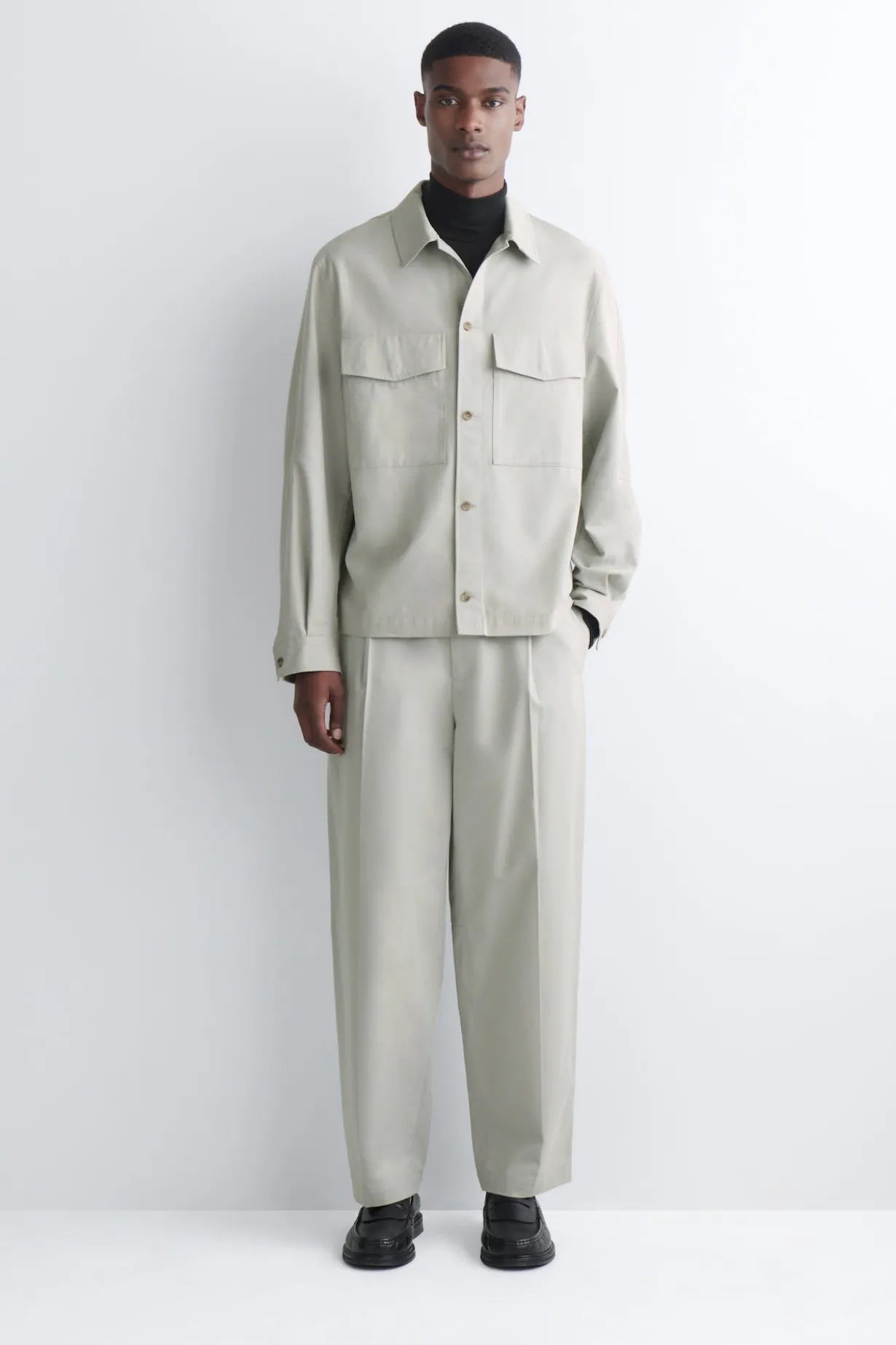 LOCKERE HEMDJACKE AUS BAUMWOLLE