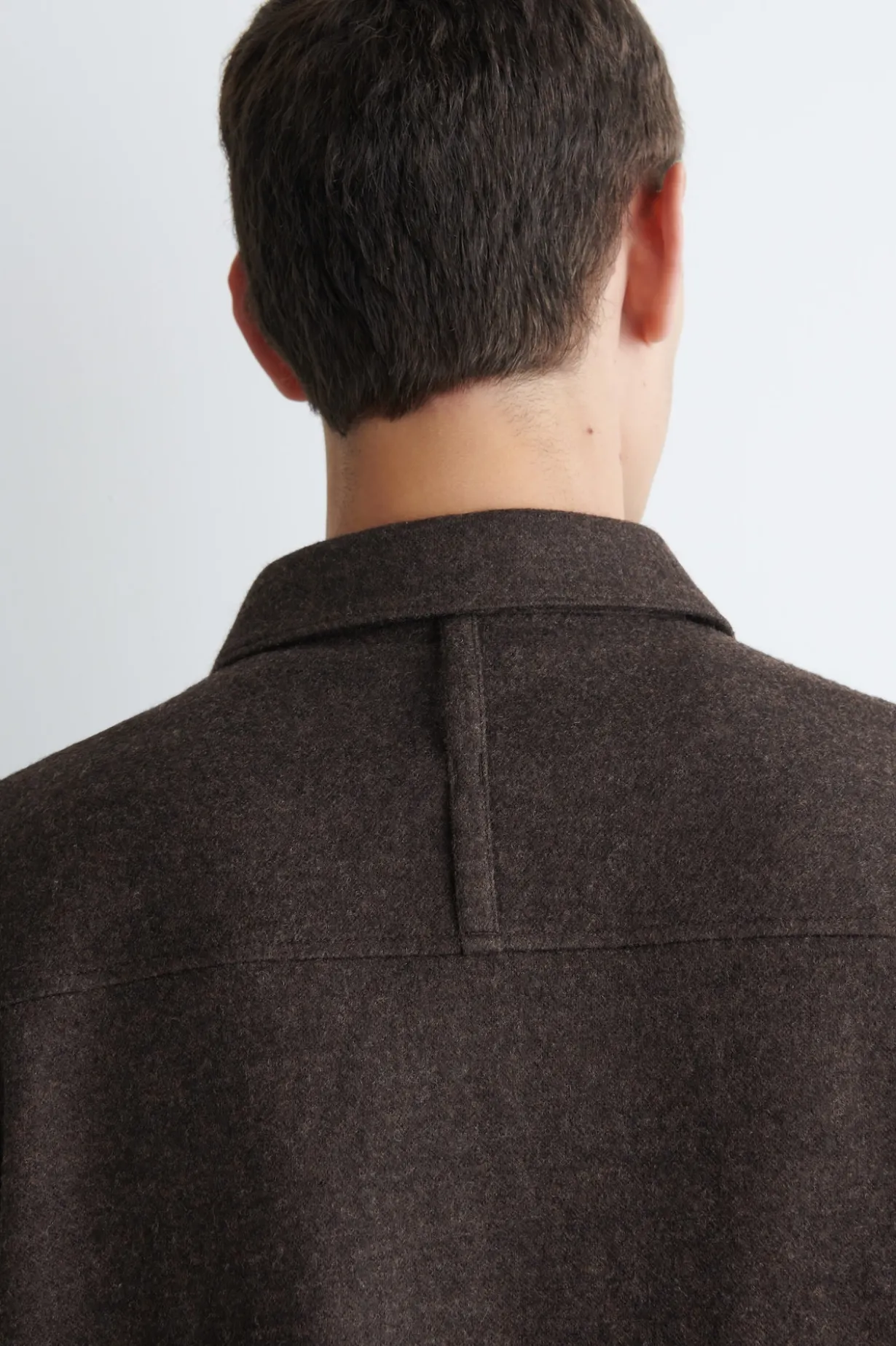 LOCKERE HEMDJACKE AUS GEKOCHTER WOLLE
