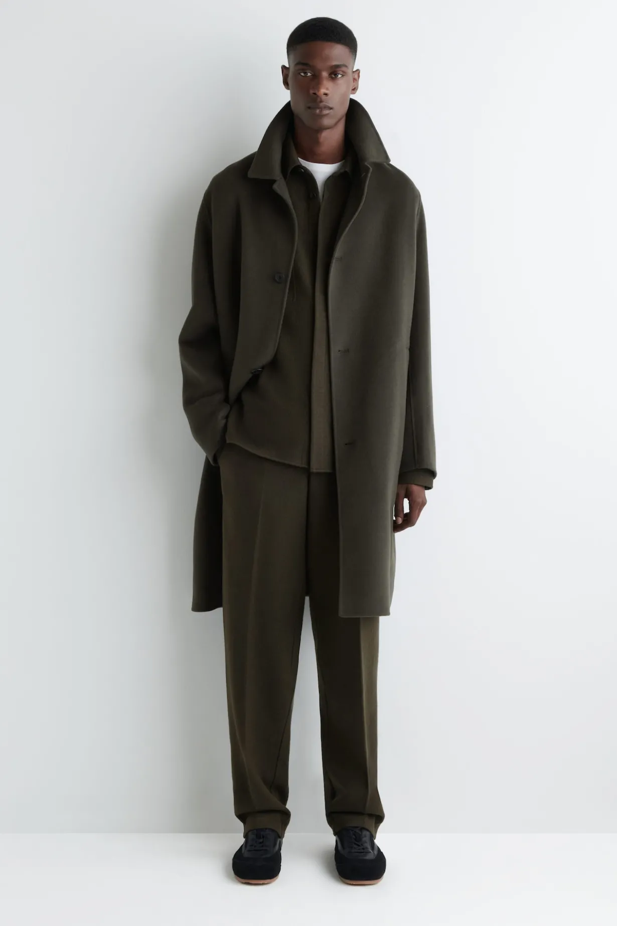 LOCKERE HEMDJACKE AUS GEKOCHTER WOLLE