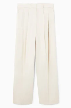 LOCKERE HOSE AUS DENIM MIT WEITEM BEIN